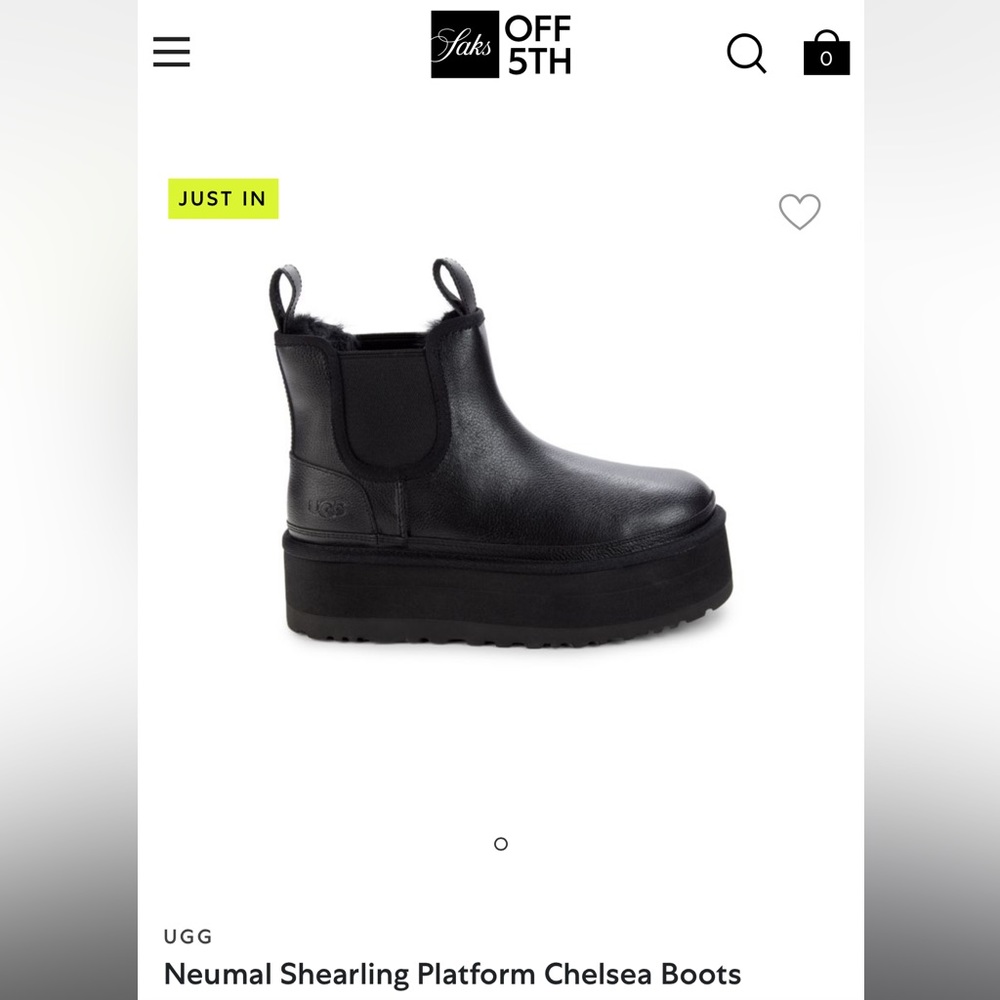 NEW without tags UGG platform short black boots.